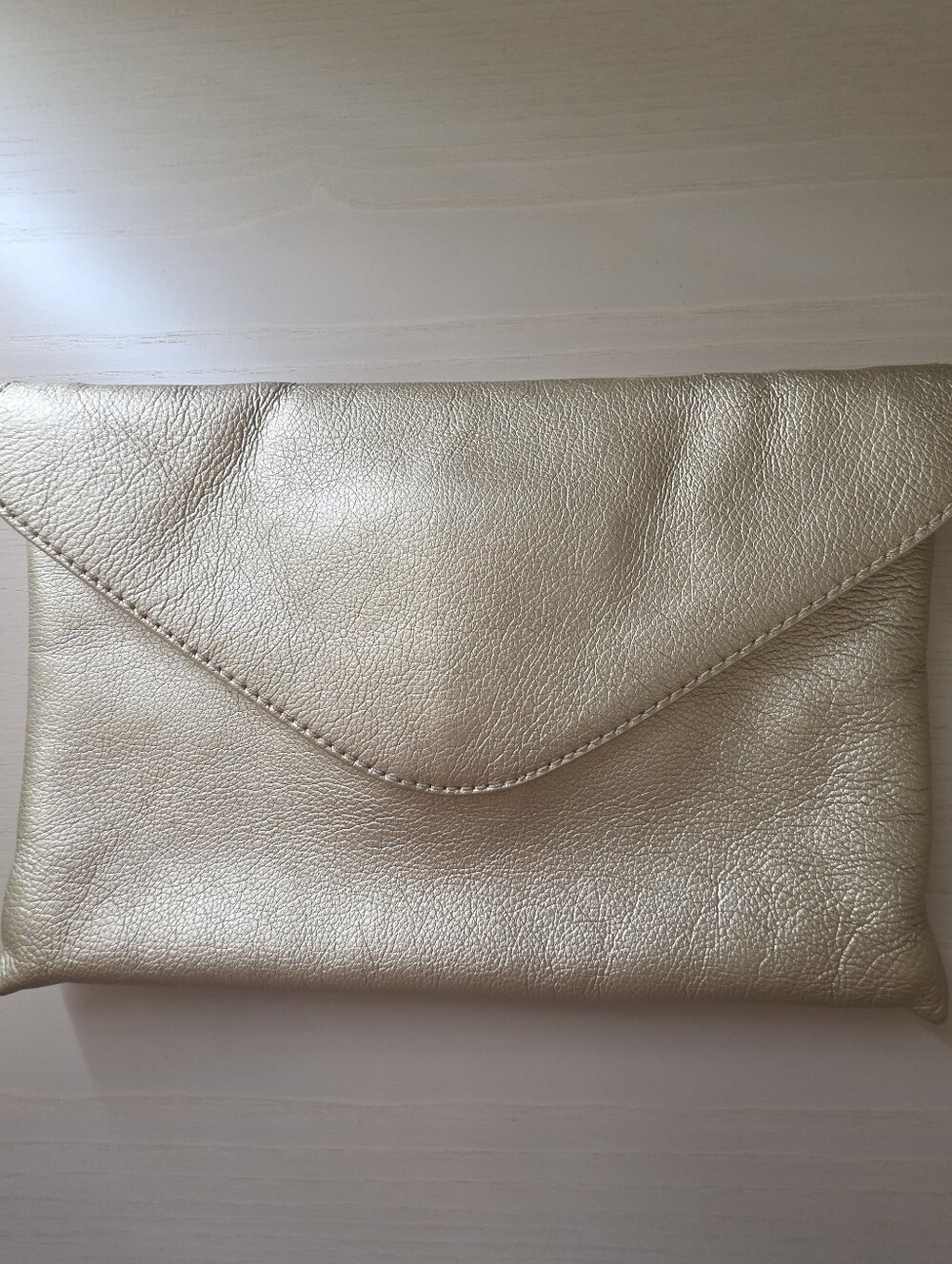 Metallic Gold Envelope Clutch